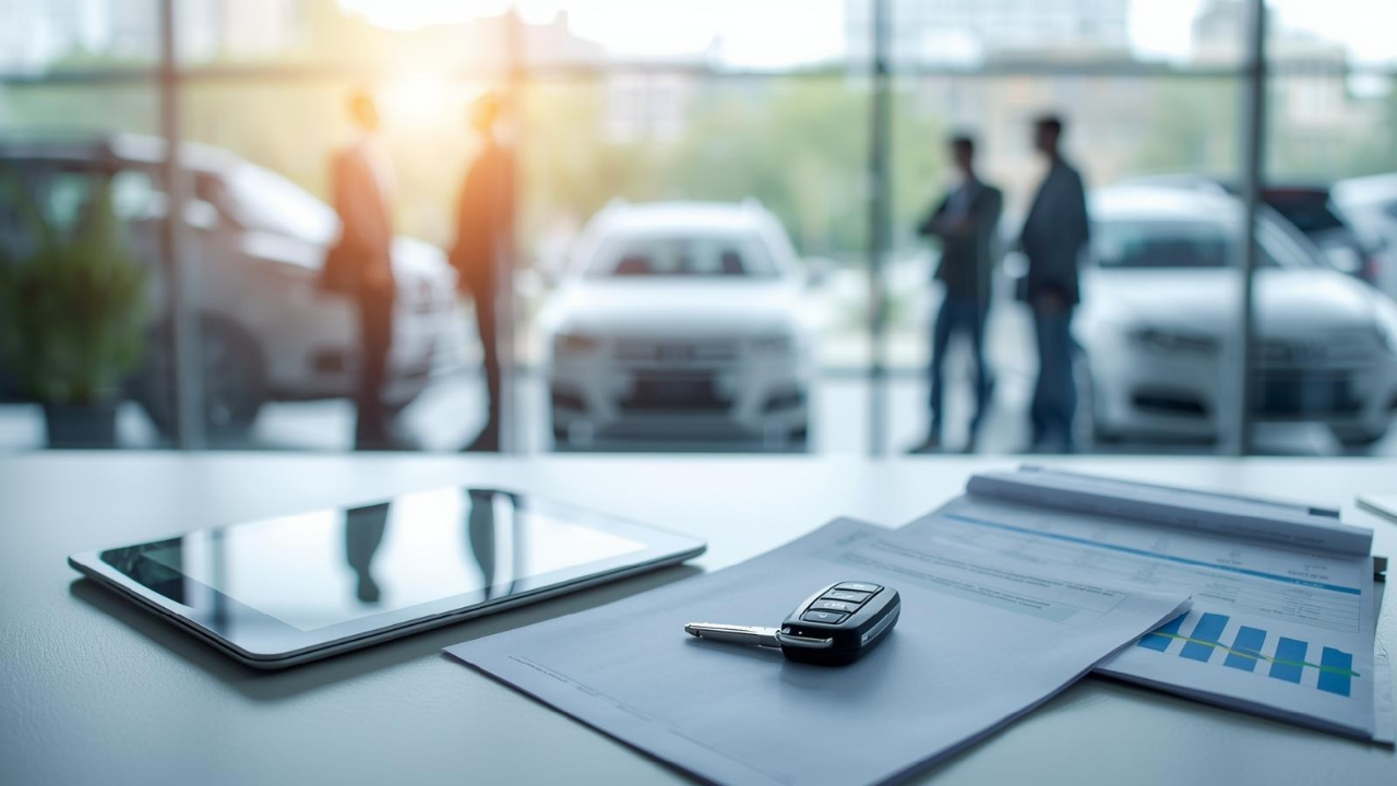 자동차 금융 설계와 합리적인 견적 비교를 상징하는 이미지